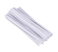 Gatuida White Label Paper Tie Crafted from Paper Covered Iron Wire for Business Packaging for Securing Packing Bags for Posting These Tape Packaging Come Pack