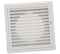 Gatuida White Plastic Air Vent Cover with Mesh Screen UV Resistant Return Air Grille for Ceiling and Floor Ventilation Weatherproof Exhaust Ventilation Grill for Home and Industrial Use
