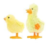 Gatuida Wind Up Plush Chicken and Duck for Soft Small Clockwork Playthings Friendly Festival Gift and Home Decoration Random Color