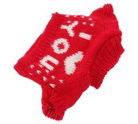 Gatuida Winter Doll Sweater Soft Yarn Bear Clothes DIY Interchangeable Plush Outfit for Teddy Bears Family Bonding Christmas Ornament Red