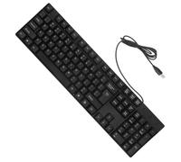 Gatuida Wired Usb Keyboard Full Keyboard English for Gaming Office Work Laptop Use Numeric Keypad