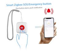 Gatuida Wireless Emergency Button for Elderly and Patients Remote Pager with Linkage Fall Alarm for Caregiver Alert Suitable for Home Hospital Retirement Care
