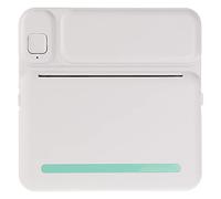 Gatuida Wireless Label Printer Photo Printer with 200dpi High-definition Printing USB Interface Rechargeable Blue and White Abs Material for School and Home Use