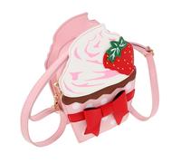 Gatuida Women's Strawberry Crossbody Bag Cute Bow Bag for Girls Chain Strap and Coin Purse Modeling