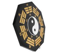 Gatuida Wood Bagua Pendant for Home Decor Traditional Chinese Eight Diagrams Ornament to Ward Off Bad Luck Elegant Feng Shui Craft for Living Bedroom Office Display