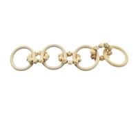 Gatuida Wood Chain Link Decor: Wood Chain Home Decor - Decorative Wooden Link Accent for Living Room - Minimalist Farmhouse Ornament