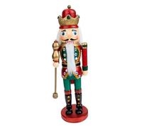 Gatuida Wood Craft Nutcracker Soldier Ornament with Red Hat Premium Wooden Christmas Nutcracker Figure for Xmas Party Favors Creative Home Decor Gift to Beautify Tables and Festive Rooms