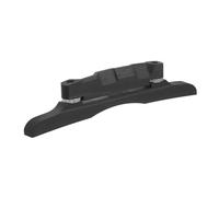 Gatuida Wood Mandolin Bridge Saddle Replacement Part for Mandolin Instrument, Black Ebony Wood with Delicate Shape and Sl esign, for Playing on The Go and Gigs
