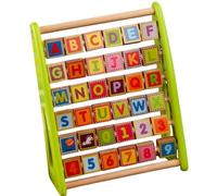 Gatuida Wooden Alphabet Cognition with Number Learning Board, Educational Learning for Early Education, Green Table Letter Board for Boys and Development