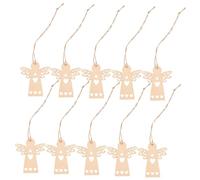 Gatuida Wooden Angel Shape Cutouts DIY Wood Slices Crafts of Blank Wood for Painting and Home Decoration Safe Smooth Surface for Teens Creative Fun