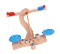 Gatuida Wooden Balance Scale Educational Stem Math Learning Tool for Smooth Surface Design Early Childhood Development and Interaction