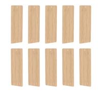 Gatuida Wooden Bamboo Bookmark 10Pcs Blank Hanging Tags Unfinished DIY Craft Blanks with Holes for Party Decoration and Making