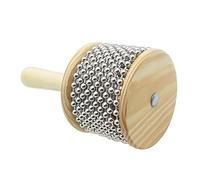 Gatuida Wooden Cabasa Hand Shaker Large for Lightweight Preschool Percussion Instrument Teaching Tool with Rotatable Beads for Music Therapy and Rhythmic Accompaniment