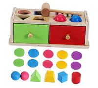 Gatuida Wooden Color and Shape Sorting for Montessori Educational Activity Cube Enhance Analytical Thinking Skill Development Parent Interaction Learning Tool for Boys