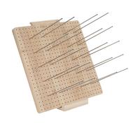 Gatuida Wooden Crochet Blocking Board Easy to Carry and Sturdy Blocking Tool with 20 Stainless Steel Pins for Knitting and Macrame Projects for Lace Crafting at Home, Suitable