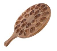 Gatuida Wooden Deviled Egg Tray Egg Storage Holder Chicken Tray Wooden Holder for Easter