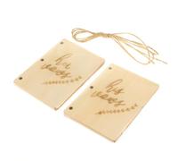Gatuida Wooden DIY Wedding Vow Book Set, 2 Sets of 2 Kraft Paper Vow Notebooks for Bride and Groom, Creative Handcrafted Guestbooks for Engagement and Wedding Ceremony Journal