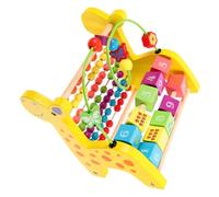 Gatuida Wooden Educational Abacus for Natural Material Cognition Learning Aid Early Math Counting and Recognition Plaything for Preschoolers