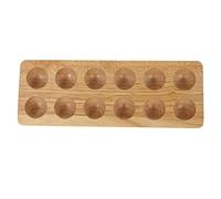 Gatuida Wooden Egg Tray Storage Base for Kitchen Egg Holder Rack Made of Wood Simple Design for Household Use