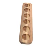 Gatuida Wooden Egg Tray with 6-grid Compartments Design Simple and Elegant Wood Egg Carrier for Kitchen and Home Safe No Burrs for Countertop Use