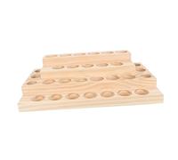 Gatuida Wooden Essential Oil Display Stand Four Organizer Box for Bottles Home Salon Storage Flat Bottom Design for Stability for Essential Oil Collectors