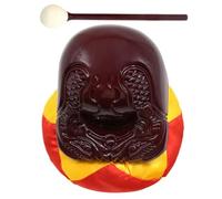 Gatuida Wooden Fish Buddhist Hall for Meditation Practice Hand Carved Home Decor Musical Instrument for Boy Girl Percussion Learning