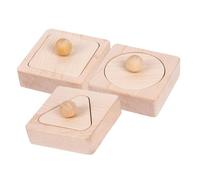 Gatuida Wooden Geometric Shape Matching of Educational Sorting Blocks for Boys and Enhances Cognitive Skills Logical Thinking Hand Eye Coordination Early Learning Activity