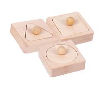 Gatuida Wooden Geometry Shape Cognitive for Educational Sorting Blocks with Multiple Geometric Shapes Enhances Logical Thinking Observation and Hand Eye Coordination Skills Montessori