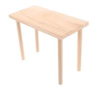 Gatuida Wooden Hamster Climbing Platform with Legs, Small Pet Play Platform 15x25cm for Hamster, Gerbil, Chinchilla Cage Accessories and Rat Cage Playground Stand