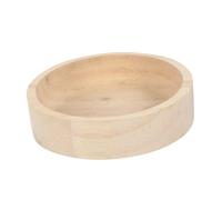 Gatuida Wooden Hamster Food Bowl Small Pet Feeder Wear Resistant Feeding Dish for Hamsters Gerbils Chinchillas with Spill Resistant Design Easy to Clean Durable Oak Wood Holder