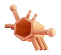 Gatuida Wooden Hamster House Hide out Cozy Nest for Golden Hamster