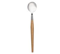 Gatuida Wooden Handle Food Serving Spoon Stainless Steel with Comfortable Grip for Daily Home and Restaurant Use