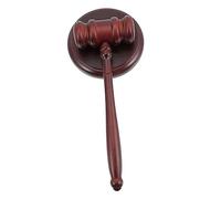 Gatuida Wooden Judge Gavel Premium Hammer for Court Auctions Judgements Solid Wood Construction Smooth Finish for Lawyers Role Play