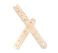 Gatuida Wooden Kids Growth Chart Wall Ruler Precise Measurement Markings and Star Shapes, Charming Design for Birthday and Nursery Room Decor, Height Measurement for Children