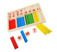 Gatuida Wooden Math Counting Sticks for Early Education Interactive Learning Cognitive Development Aid Enhances Hand-eye Coordination and Fine Motor Skills for Kindergarten Activities