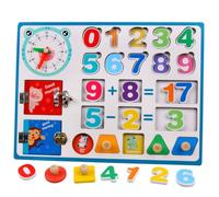 Gatuida Wooden Math Learning Busy Board Educational for Preschool Montessori Early Development Activity with Addition and Subtraction Fine Motor Skill Hand-eye Coordination and Safe