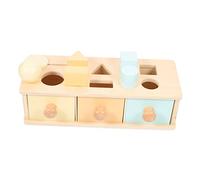 Gatuida Wooden Montessori Object Permanence Box Educational for Preschool Learning Sensory Development Motor Skills Hand-eye Coordination Logical Thinking