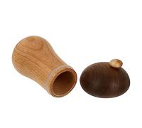 Gatuida Wooden Mushroom Toothpick Holder Dispenser Box for Dining Table Stable Non Tip Design Classic Home Decoration Hygienic Storage for Toothpicks Family and Hotels