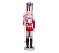 Gatuida Wooden Nutcracker Figurine Christmas Soldier Traditional Hand Painted Holiday Decor for Mantel and Window Display Festive Home Ornament Enhancing Seasonal Spirit
