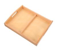 Gatuida Wooden Preschool Activity Tray with Handles for Safe Rounded Edges Educational Sorting Tray for Art Crafts Science Experiments and Home Storage Lightweight Sturdy Material for