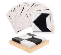 Gatuida Wooden Puzzle Board Construction for Building Blocks for Imaginative Thinking and Interaction Educational Tabletop Game Enhancing Spatial Awareness and Cognitive Skills