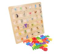 Gatuida Wooden Russian Alphabet Puzzle Board for Montessori Educational for Language Learning and Travel Portable Large Natural Color Letter Cognition Game for Family Interaction