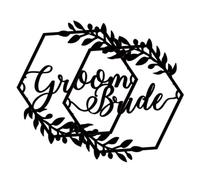 Gatuida Wooden Wedding Chair Signs with Pink Ribbon Elegant Bride and Groom Reserved Decorations for Engagement Party Bridal Shower Romantic Photography Props