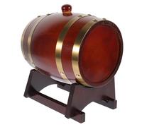 Gatuida Wooden Wine Aging Barrel with Stand Wood Bucket for Beer Storage and Home Decoration Rustic Red Brown Vintage Style Wine Lovers and Connoisseurs