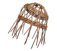 Gatuida Woven Imitation Rattan Lampshade Ceiling Light Cover Rustic Pendant Lamp Shade for Chandelier Lightweight Handmade Decorative Cover with Soft Light Diffusion Easy Installation for