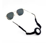 GATYZGEAR Eyeglass Lanyard - Sunglasses Strap with Holder Compatible with AirTag Tracker - Adjustable Eyeglass Strap for Eyewear Loss Prevention - Sunglasses Lanyards (Black Adjustable Band), Black,