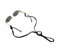 GATYZGEAR - Eyeglass Lanyard - Sunglasses Strap with Holder Compatible with AirTag Tracker - Adjustable Strap for Eyewear Loss Prevention - Sunglasses Lanyards (Rubber Grips Small Case) - Black