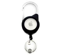 GATYZGEAR Metal Retractable Keychain Reel with AirTag Holder | Heavy-Duty Retractable Keychain & Carabiner Badge Holder | Extendable Badge Reel | Apple AirTag-Compatible Tracker for Security