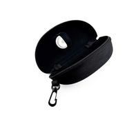 GATYZGEAR - Sunglasses Case Hard Shell | Glasses Cover with Zipper and Clip | Lightweight, Scratch Resistant Glass Case | Trackable, Hidden and Secure Air Tag Holder Glass Case - Black