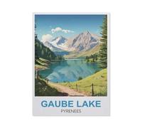 Gaube Lake Pyrenees，Jigsaw Puzzles for Adults 1000 Piece, Classic Puzzle Teens Boys Girls Puzzles Sturdy Tight Fitting Pieces,Letters On Back for Ideal Challenging And Gift（75x50cm）-GO71